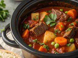 Hearty Tomato-Based Beef Stew Recipe: Best Crock Pot Slow Cooker Meal for Easy, Cozy Dinners