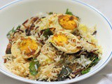 Simple Egg Biryani Recipe, Anda Biryani