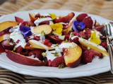 Late Summer Fruit Salad with Pomegranate and Pistachio