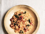 Recipe: Gennaro’s Risotto Caprese with Tomato, Mozarella and Basil {from Fast Cook Italian}