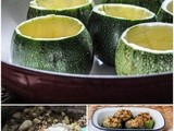Stuffed Globe Courgettes with Lamb, Cinnamon and Rice