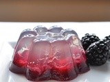 Coconut Water & Fresh Blackberry Gelatin
