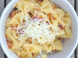 Farfalle with Bacon & Chicken Stock Reduction