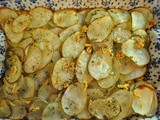 Garlicky Baked Potato Thins
