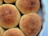 No Knead Cheese Studded Dinner Rolls
