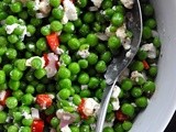 Spring Pea, Pepper & Goat Cheese Salad