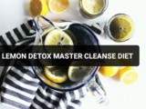 Lemon detox Master Cleanse diet for weight loss