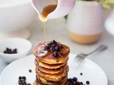 Huckleberry Pancakes with Almond Flour