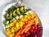 Rainbow Salad with Creamy Dill Dressing