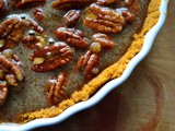 Chocolate Pecan Pie with Graham Cracker Crust