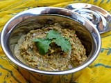 Sutta Kathirikkai Thogayal / Roasted Eggplant Chutney