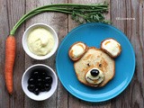 L'orsetto Lino – Pancakes semi-integrali con crema di patate mantecata al parmigiano