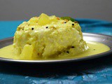 White Pumpkin Puliseri | Thadiyangai Puliseri | Tangy Side Dish for Samai