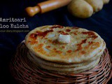 Amritsari Aloo Kulcha - Indian Flat Bread with spicy potato filling