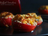 Baked Stuffed Tomatoes recipe | Vegetarian Recipes | Appetizer Snack Recipe | Flavour Diary