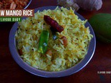Raw Mango Rice | Mamidikaya Pulihora recipe | Lunch box recipe | Flavour Diary