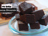 Whole Wheat Cocoa Brownie | No Oven recipe | FlavourDiary