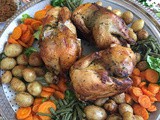 Moroccan stuffed chicken with spinach - roasted or steamed option