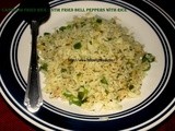 Capsicum Fried Rice / Stir Fry bell peppers with Rice