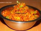 Carrot Stir Fry /  Carrot Poriyal