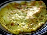 Cheese Omelet / Muttai Omelet