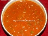 Green Tomato Curry /  Pachai Thakkali Kulambu