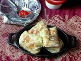 Stuffed cabbage rolls recipe | low fat recipes