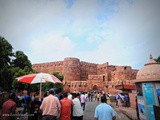 Exploring the Massive Red Fort Agra