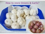How do you Store Onion & Garlic  in the pantry