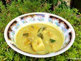 Sri Lankan Kiri Ala Curry (Taro Roots Curry)