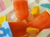Watermelon and Orange Popsicles