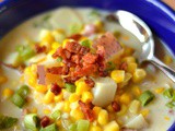 Cream of Corn Soup with Bacon