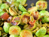 Roasted Brussels Sprouts with Bacon and Pepitas