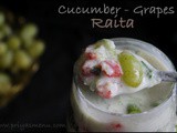 Cucumber and Grapes Raita