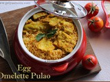 Egg Omelette Pulao / One pot meal / Lunch box recipe