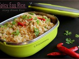 Spicy Egg Rice Using Brown Rice / Diet Friendly Recipe - 30 / #100dietrecipes