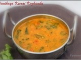 Vendhaya Keerai Kuzhambu / Fenugreek Leaves Curry