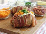 Bacon-wrapped Loaded Baked Potatoes