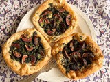 Blue Cheese Spinach Fig Tarts