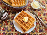 Brown Butter Sourdough Waffles