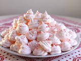 Candy Cane Meringue Kisses