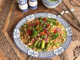 Chinese Sausage Broccolini Fried Rice