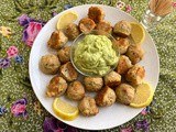 Fresh Tuna Meatballs with Creamy Avocado Dip