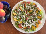 Herby Peach Fig Feta Salad