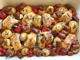 Jersey Royal Chicken Chorizo Traybake