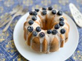 Peach Blueberry Pound Cake #BundtBakers