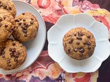 Peanut Butter Chocolate Chip Muffins - Small Batch #MuffinMonday