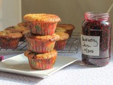 Quick Blackberry Jam Muffins #MuffinMonday