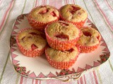 Roasted Strawberry Muffins #MuffinMonday
