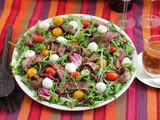 Roasted Tomato Vinaigrette Steak Salad